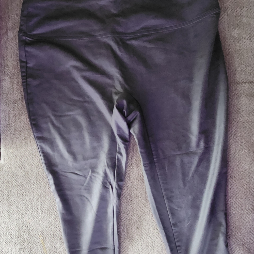 All Worthy by Hunter McGrady Women's Grey Capris